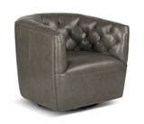 Benson Leather Swivel Chair thumbnail 1