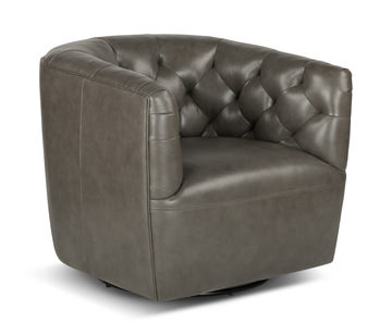 Benson Leather Swivel Chair