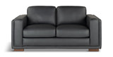 Riley Leather Loveseat thumbnail 1