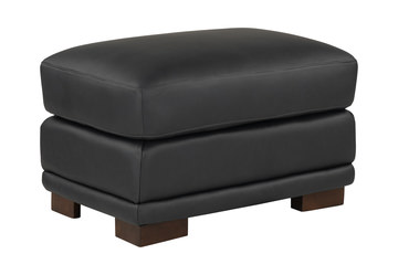 Riley Leather Ottoman 