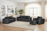 Riley Leather Ottoman  thumbnail 3