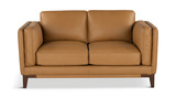 Mandy Leather Loveseat thumbnail 1