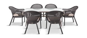 Iris 7 Piece Patio Dining Set