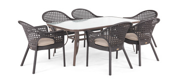 Iris 7 Piece Patio Dining Set 