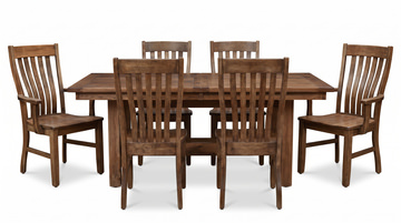 Sutter Mills II Hickory Table With 4 Side Chairs And 2 Arm Chairs