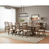 Yellowstone Dining Table With 4 Ladderback Chairs thumbnail 5