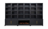 Harbor Clove Modular Library Wall With Fireplace thumbnail 1
