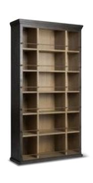 Alistair Bookcase - Smoked Black