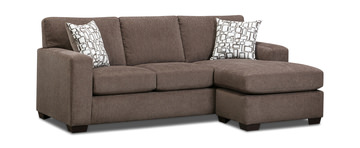 Crew Sofa with Chaise - Brown