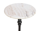 Gracie Travertine Side Table thumbnail 4