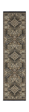 Legacy Hariz Tan/Chestnut Area Rug - 2′6″ X 10′0″