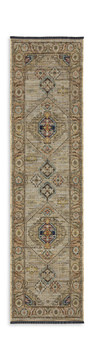 Legacy Hariz Beige Multi Area Rug - 2′6″ X 10′0″