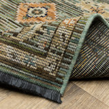 Legacy Medallion Emerald/Sky Area Rug - 7′10″ X 10′10″ thumbnail 12