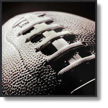 Close-Up Football Framed Art