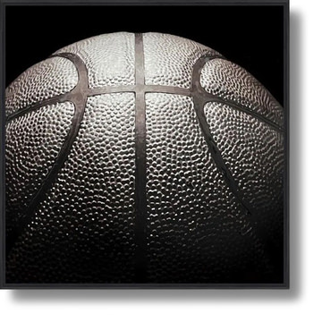 Basketball Closeup Framed Art