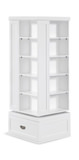 Atlantis White Swivel Bookcase thumbnail 1