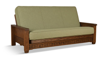 Avon Futon And Mattress with Toro Pistachio Cover