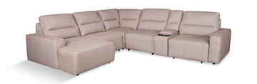 Ozzy 6 Piece Power Reclining Sectional - Left Facing Chai