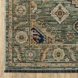 Legacy Medallion Emerald/Sky Area Rug - 7′10″ X 10′10″ thumbnail 8