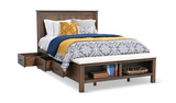 Williamsport Queen Storage Bed With Upholstered Footboard Bench thumbnail 2