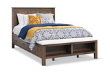 Williamsport Queen Storage Bed With Upholstered Footboard Bench thumbnail 1