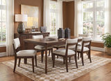 Bridgette Leg Dining Table with 4 Upholstered Side Chairs thumbnail 3