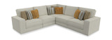 Arlington 5 Pc Sectional - Snow thumbnail 1