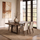Amelia Extension Dining Table With 4 Upholstered Chairs thumbnail 2