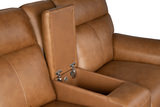 Zurich Leather Loveseat - Honey thumbnail 5