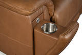 Zurich Leather Power Sofa - Honey thumbnail 4