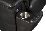 Zurich Leather Power Sofa - Smokey Grey thumbnail 6