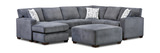 Crew Sectional With Left Chaise - Charcoal thumbnail 1