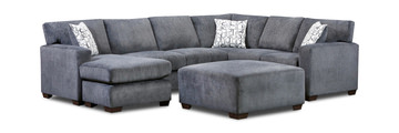 Crew Sectional With Left Chaise - Charcoal