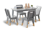 Atlantis Children’s Gray Table And 4 Chairs thumbnail 1