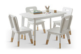 Atlantis Children’s White Table And 4 Chairs thumbnail 1