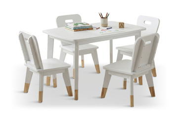 Atlantis Children’s White Table And 4 Chairs
