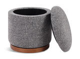 Swivel Storage II Ottoman - Chocolate Chip thumbnail 2