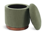 Swivel Storage II Ottoman - Olivine thumbnail 2