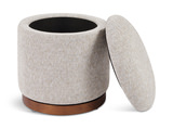 Swivel Storage II Ottoman - Cobblestone thumbnail 2