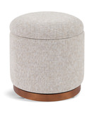 Swivel Storage II Ottoman - Cobblestone thumbnail 1