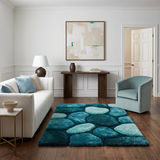 Mateos Emerald Green Shag Area Rug  - 5′0″ X 7′0″ thumbnail 2