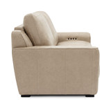 Medora Leather Power Reclining Sofa - Oat thumbnail 4