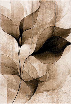 Alexia Brown/Beige 5′2″ X 7′5″ Area Rug 