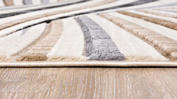 Alexia Beige/Brown/Blue 5′2″ X 7′5″ Area Rug