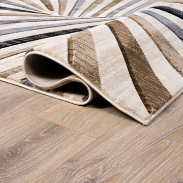 Alexia Beige/Brown/Blue 5′2″ X 7′5″ Area Rug