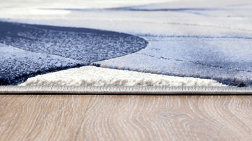 Alexia Blue/Gray/Ivory Area Rug - 5′2″ X 7′5″