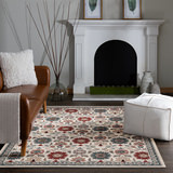Rooted (Erin & Ben) Champagne/Multi 7′10″ X 9′10″ Flora Area Rug  thumbnail 3