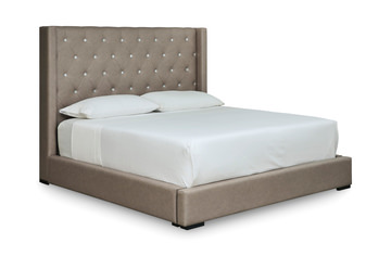 Grandeur Queen Storage Bed - Beige