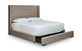 Grandeur Queen Storage Bed - Beige thumbnail 4
