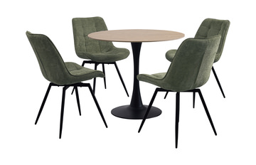 Skye Dining Table With 4 Chairs - Green
